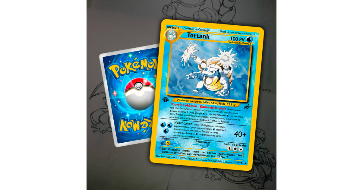 Tortank - Carte Pokémon Personnalisée